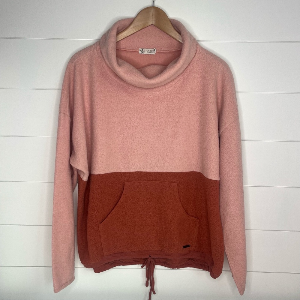 Carve Designs Fleece Jacket Pink Size Large